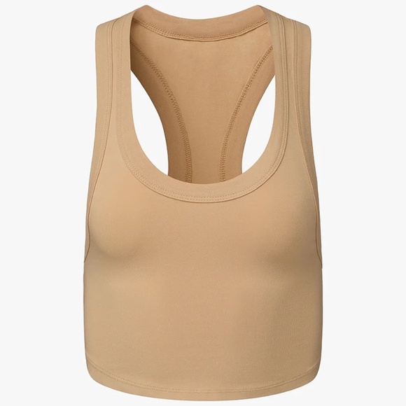WeWoreWhat Tops - WeWoreWhat Tan Crop Top
